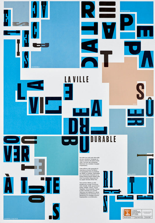 Affiche ODD11: Villes et communautés durables - par Sylvie Ravetti + Christine Luetscher