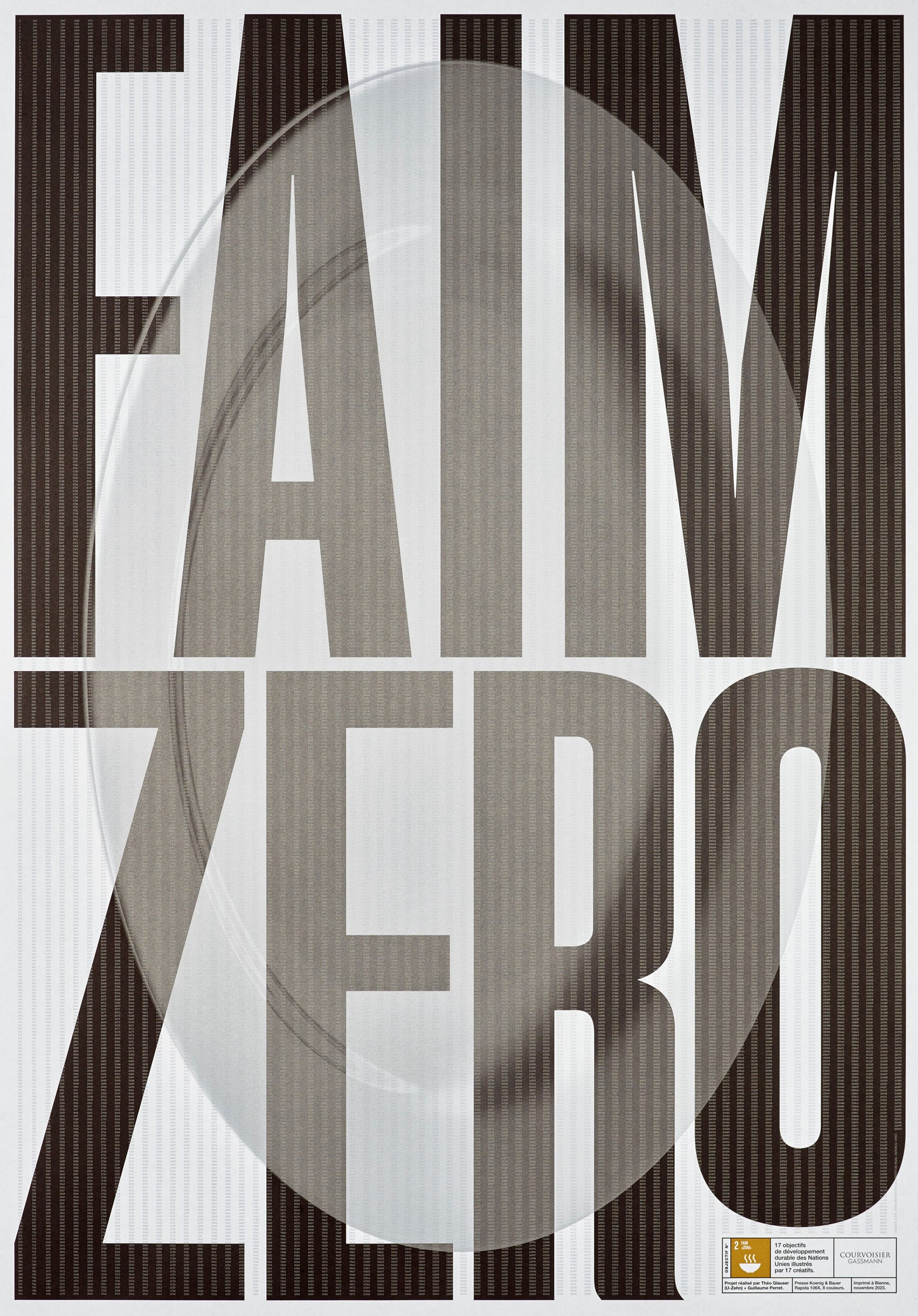 Affiche ODD2: Faim « zéro » - par Théo Glauser + Guillaume Perret