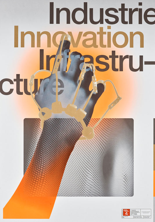 Affiche ODD9: Industrie, innovation et infrastructure - par TWKS